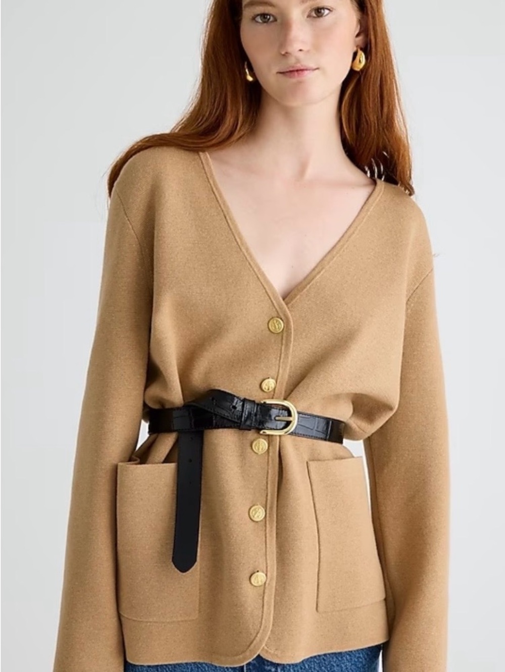 J. Crew Giselle V-Neck Sweater Blazer